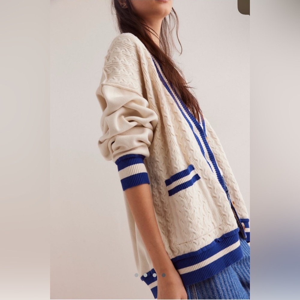 Free People We The Free Varsity Cardi - Picture 16 of 16